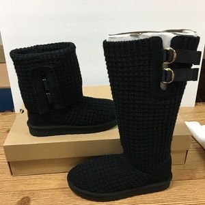 UGG CLASSIC SOLENE TALL KNIT BOOTS